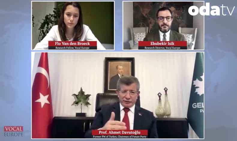 Davutoğlu, FETÖ’nün firari PKK imamının yayınına konuk oldu
