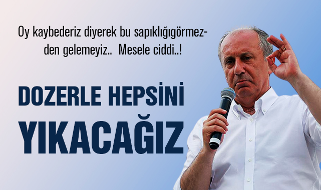 Muharrem İNCE, CHP ve Cemaatlere veryansın etti