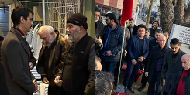 Furkan Yazıcıoğlu'ndan Sinan Ateş'in ailesine taziye ziyareti