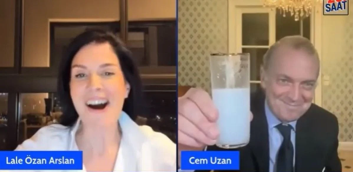 Cem Uzan yayında kadeh kaldırdı: İçki vaadini duyurdu