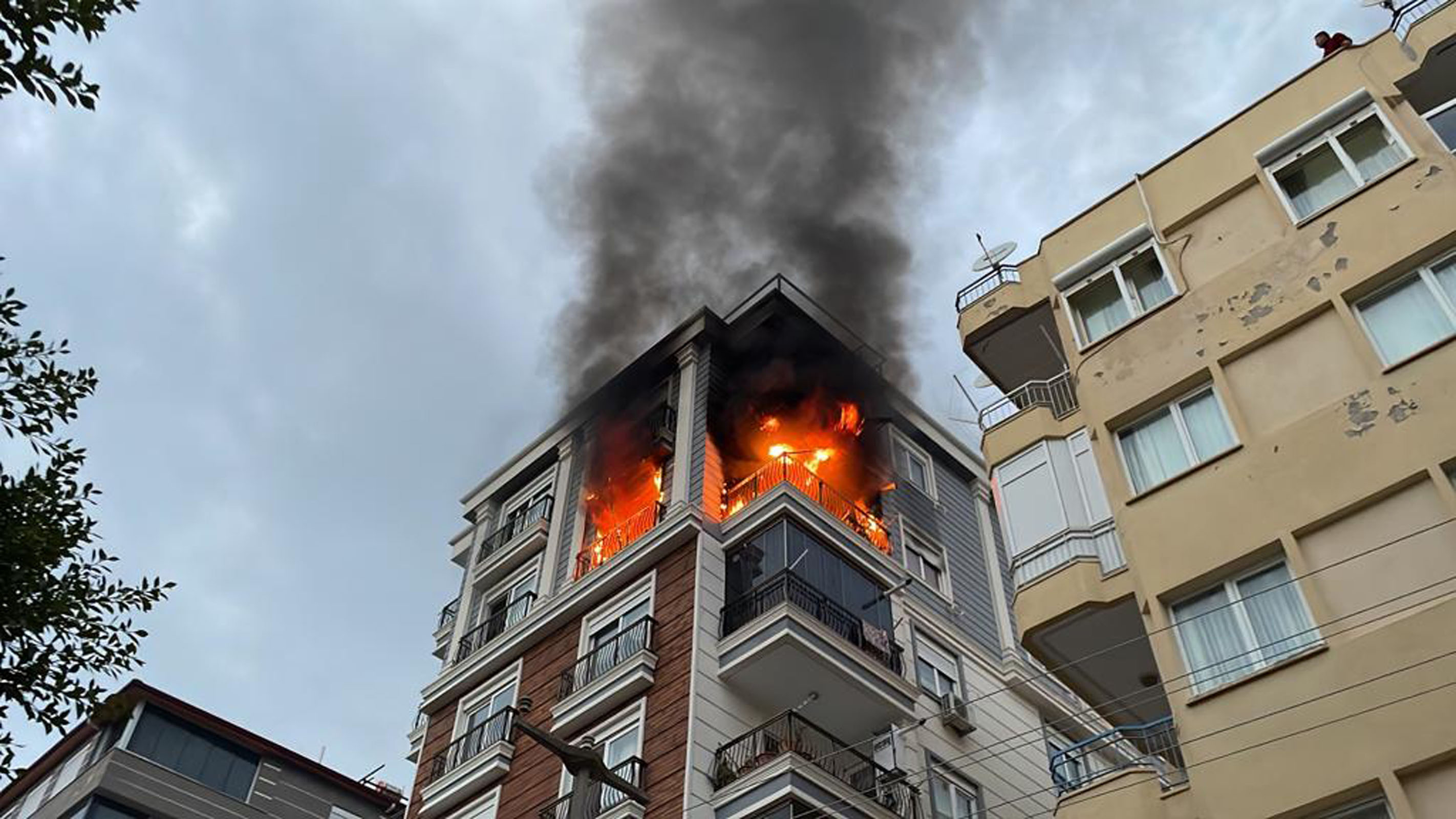 Vahşet: Yangın çıkarıp ölüme terk etti!