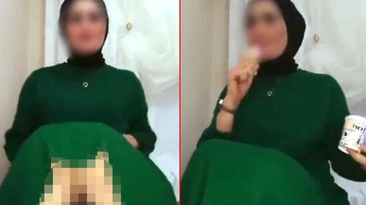 Çocuğunun yanında müstehcen yayın yapan kadın hakkında karar çıktı