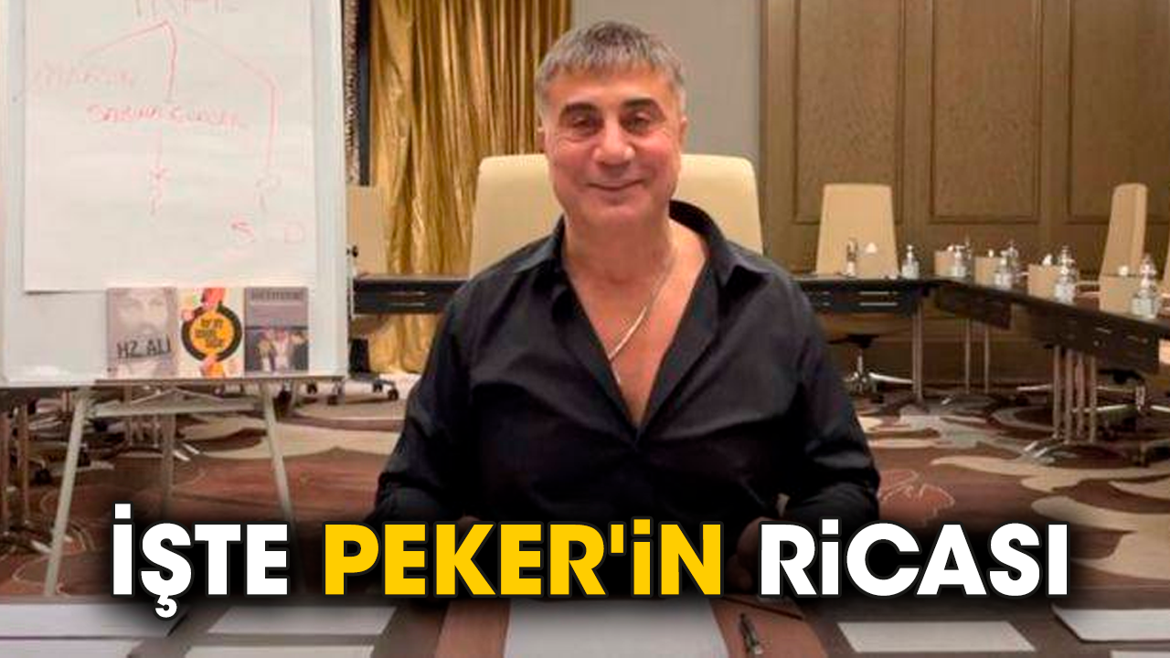 İşte Sedat Peker'in ricası