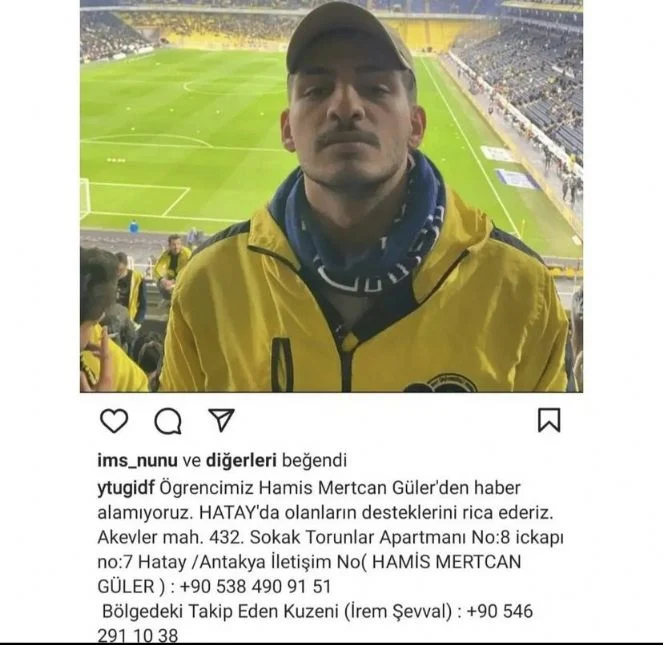 Yaşıyorum lütfen yardım edin: Akevler Mah. 432.Sokak Torunlar Apt. No8 Hatay Antakya