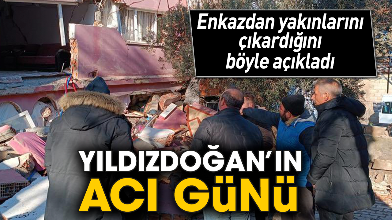 Mustafa Yıldızdoğan’ın acı günü. Enkazdan yakınlarını çıkardığını böyle açıkladı
