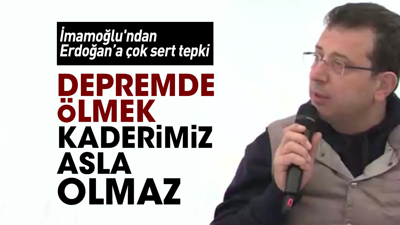 İmamoğlu'ndan iktidara kader tepkisi