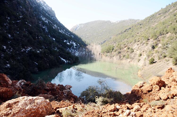 İslahiye'de depremin ardından doğal göl oluştu