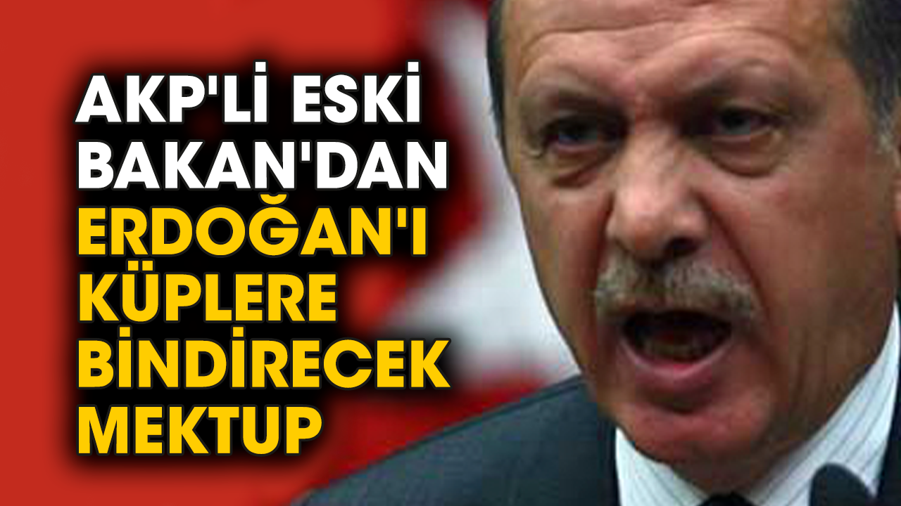 AKP'li eski Bakan'dan Erdoğan'ı küplere bindirecek mektup