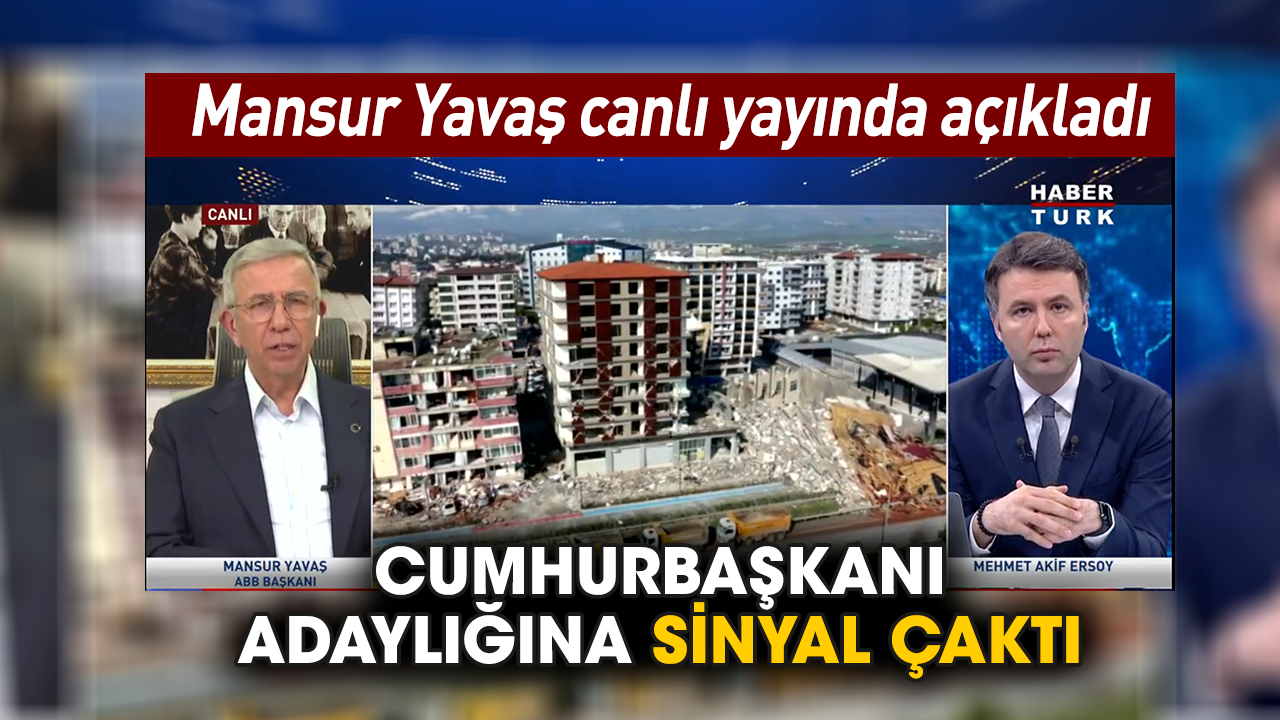 Mansur Yavaş canlı yayında açıkladı! Cumhurbaşkanı adaylığına sinyal çaktı