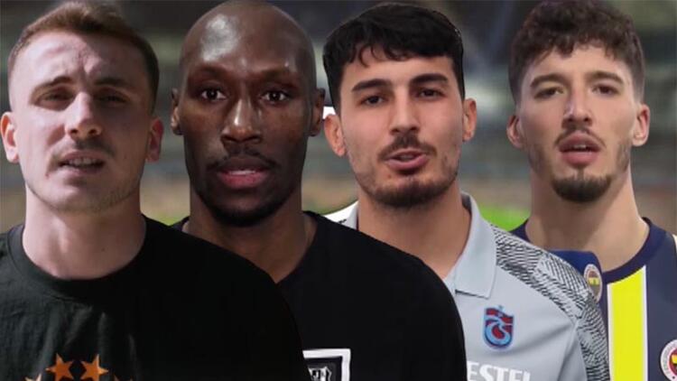 'Omuz omuza' kampanyasına destek veren Süper Lig oyuncuları