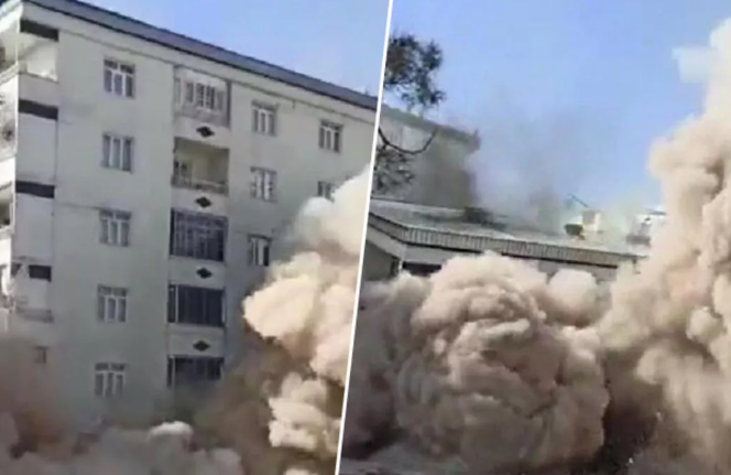 Diyarbakır’da 6 katlı bina çöktü