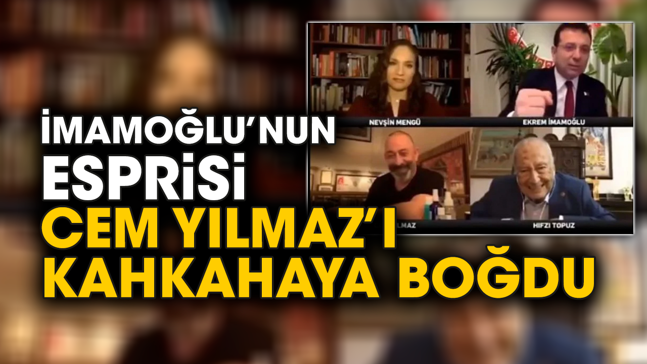 İmamoğlu’nun esprisi Cem Yılmaz’ı kahkahaya boğdu