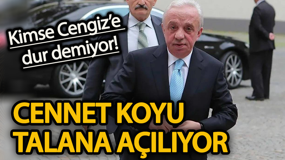 Kimse Cengiz’e dur demiyor: Cennet Koyu talana açılıyor