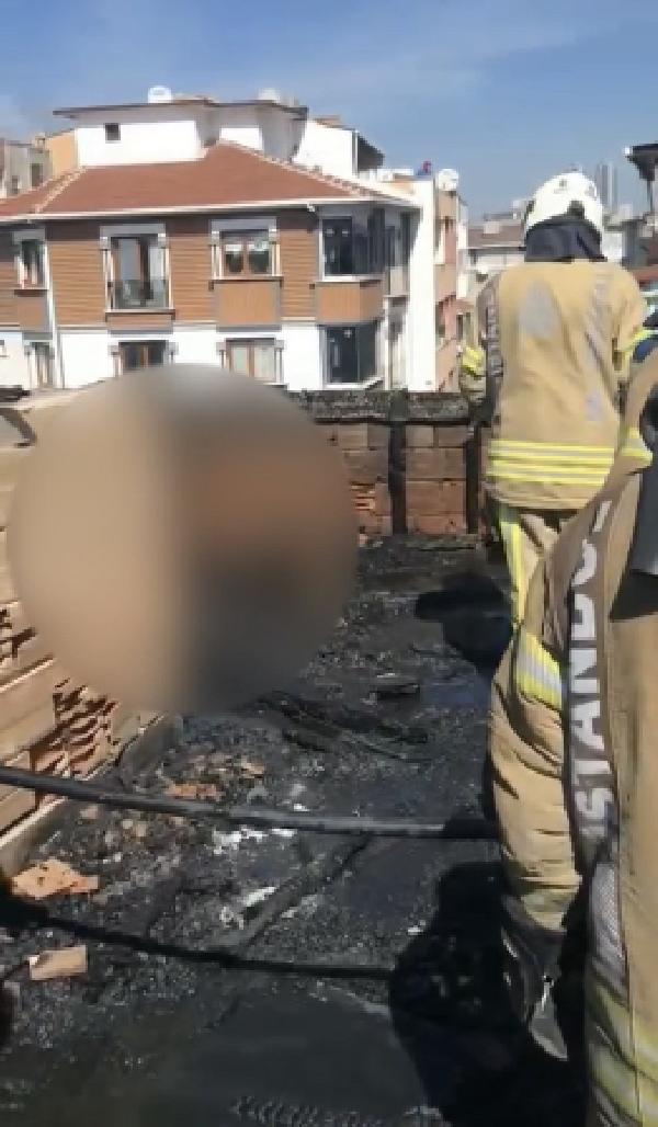 Esenler'de metruk binada yangın sonrası ceset bulundu