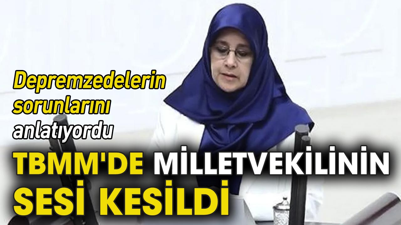 TBMM'de milletvekilinin sesi kesildi