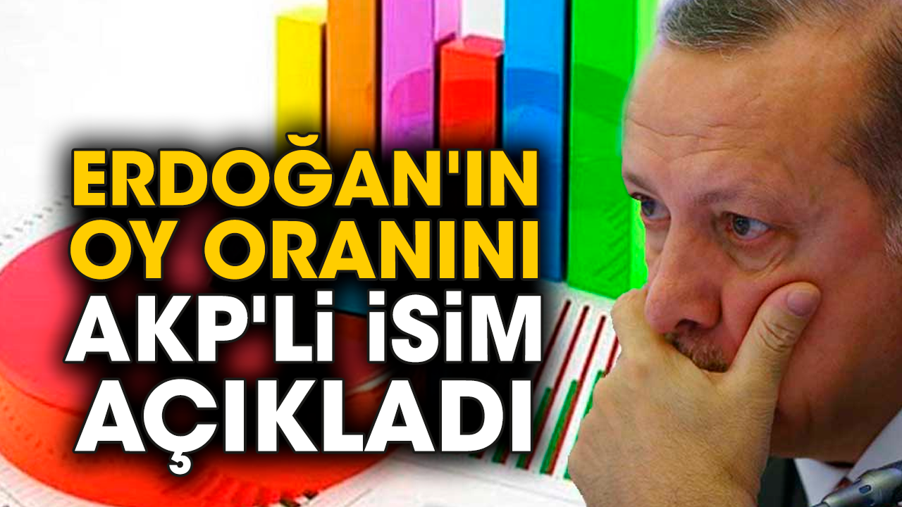 Erdoğan'ın oy oranını AKP'li isim açıkladı