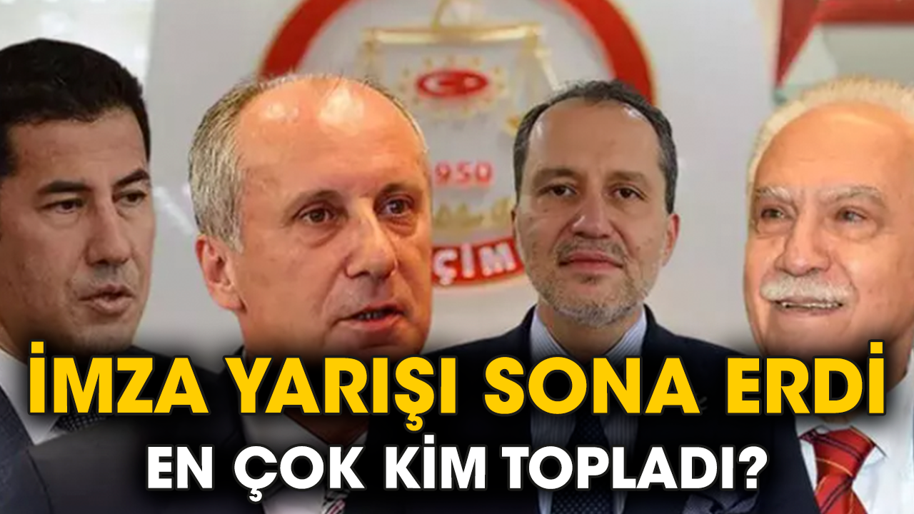 İmza yarışı sona erdi. En çok kim topladı?