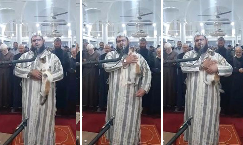 İmam ve kedi sosyal medyanın gündemi oldu