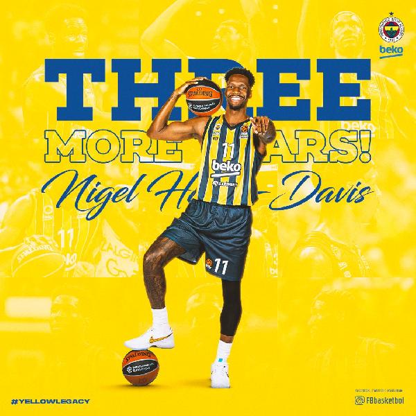Nigel Hayes-Davis üç sezon daha Fenerbahçe Beko’da