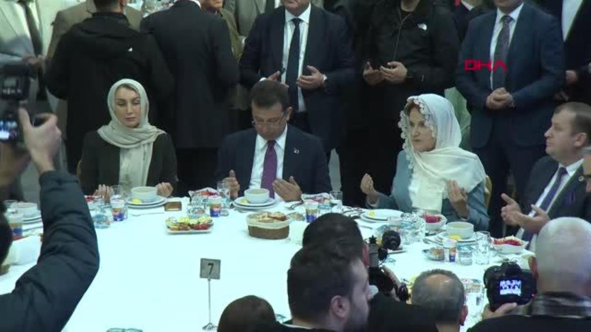 Akşener ve İmamoğlu iftarda muhtarlarla bir araya geldi