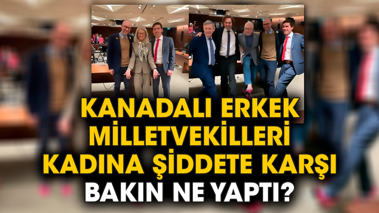 Kanadalı erkek milletvekilleri kadına şiddete karşı bakın ne yaptı?