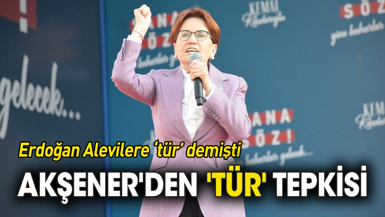 Akşener'den Erdoğan'a 'tür' tepkisi