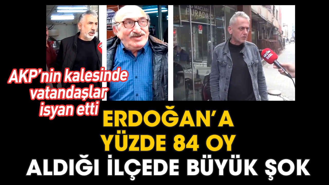 Erdoğan’a yüzde 84 oy aldığı ilçede büyük şok! AKP’nin kalesinde vatandaşlar isyan etti