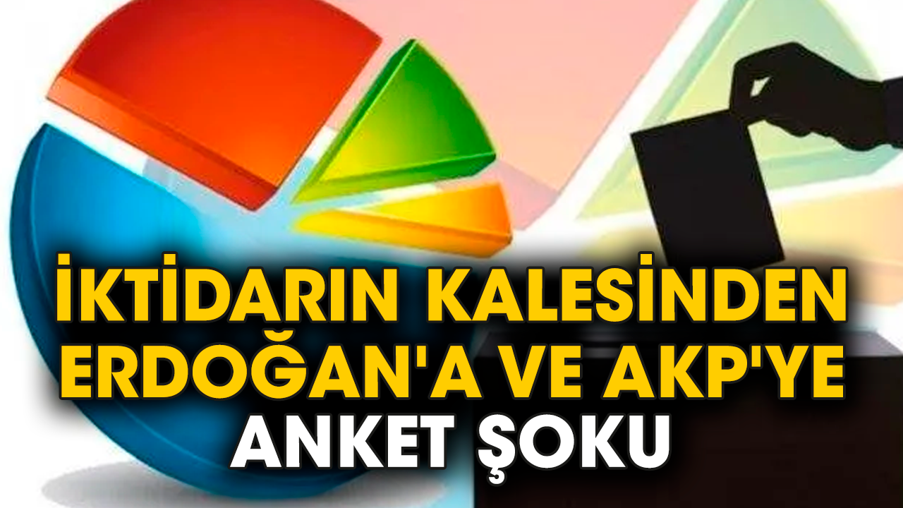 İktidarın kalesinden Erdoğan'a ve AKP'ye anket şoku