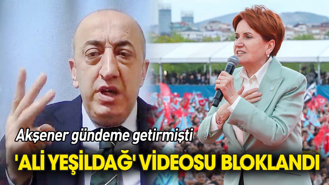 'Ali Yeşildağ' videosuna erişim engeli
