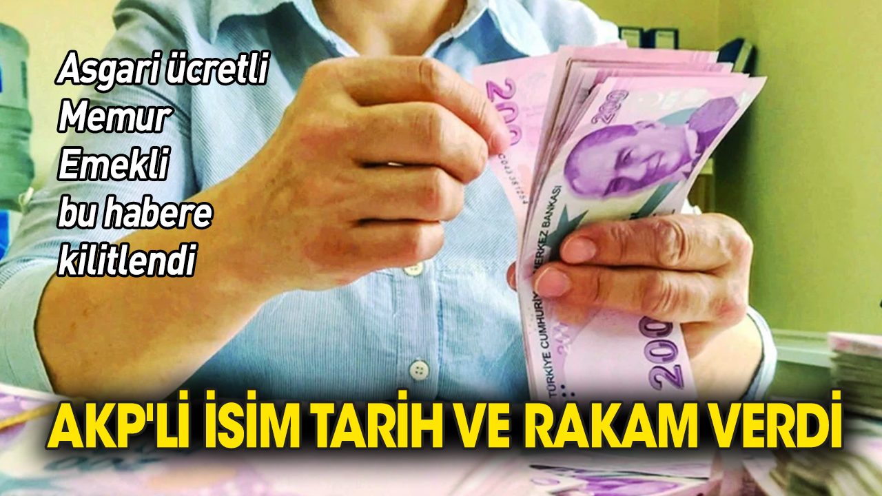 AKP'li isim çalışan ve  emeklilerin beklediği tarihi açıkladı