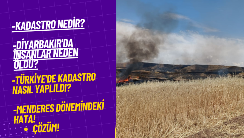 Diyarbakır'daki vahşet ve Kadastro!
