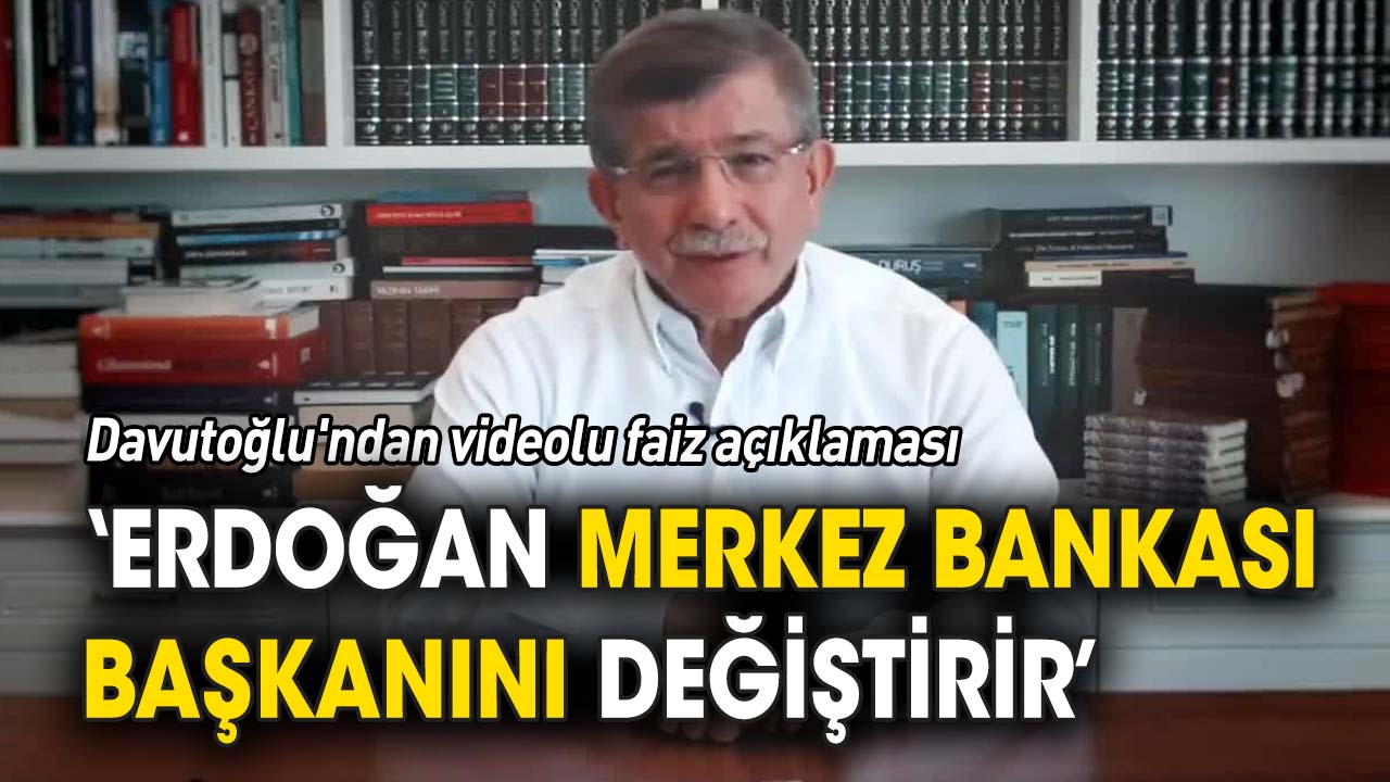 Davutoğlu'ndan videolu faiz açıklaması