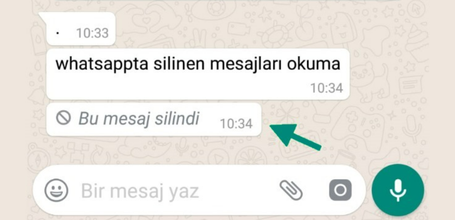 Whatsapp'ta herkesten sil mesajları geri yükleniyor
