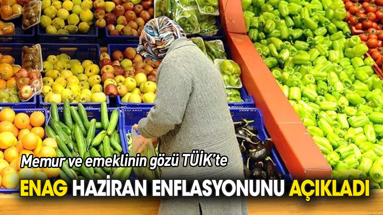 ENAG haziran ayı enflasyonunu açıkladı