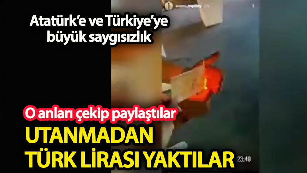 Antalya'da turistler Türk Lirası yaktı