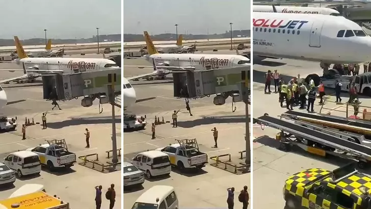 Sabiha gökçen havalimanında filmleri aratmayan olay yaşandı