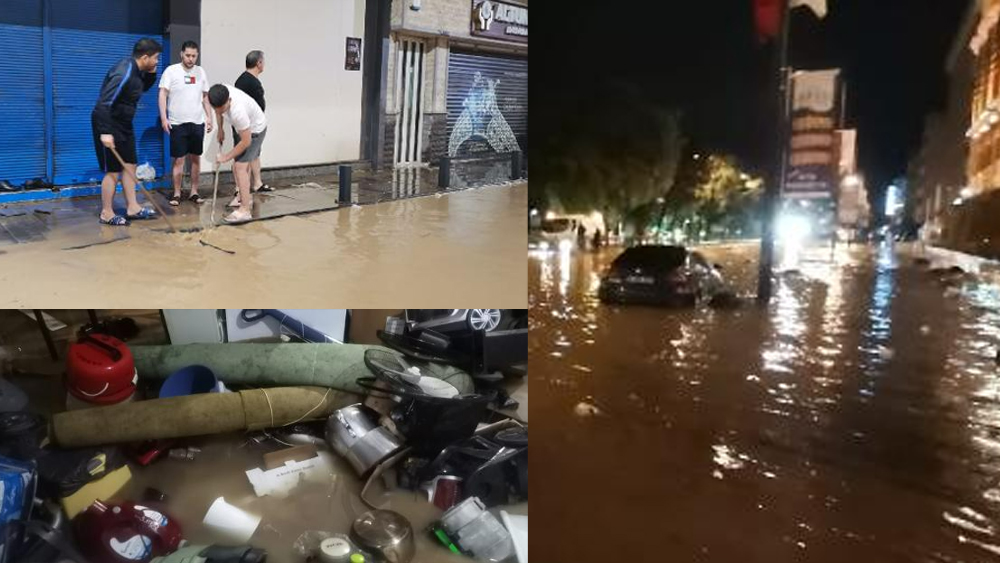 Ordu'da sağanak nedeniyle sahil yolu trafiğe kapandı