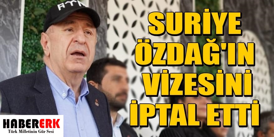 Ümit Özdağ Suriye'ye Alınmadı, Peki Neden ?