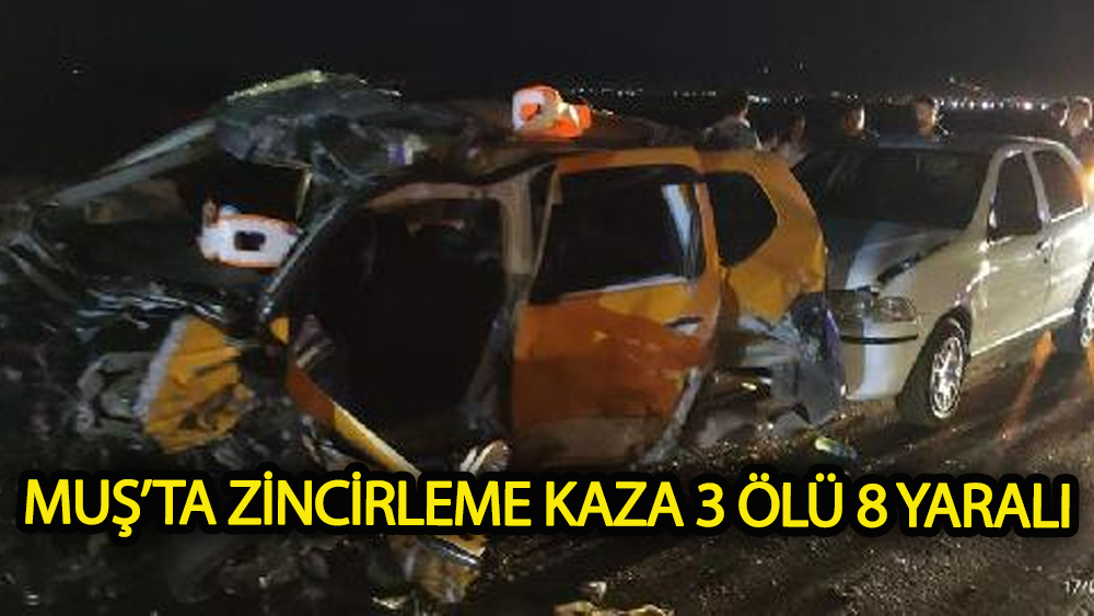 Muş'ta zincirleme kaza: Ortalık kan gölüne döndü