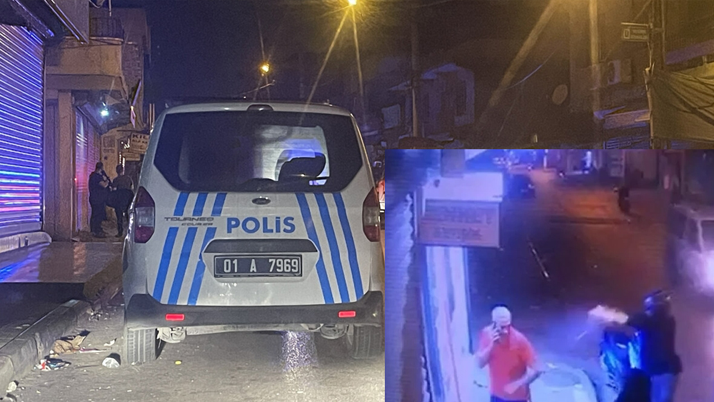 Telefonla konuşurken öldürülen kişinin vurulma anı kamerada