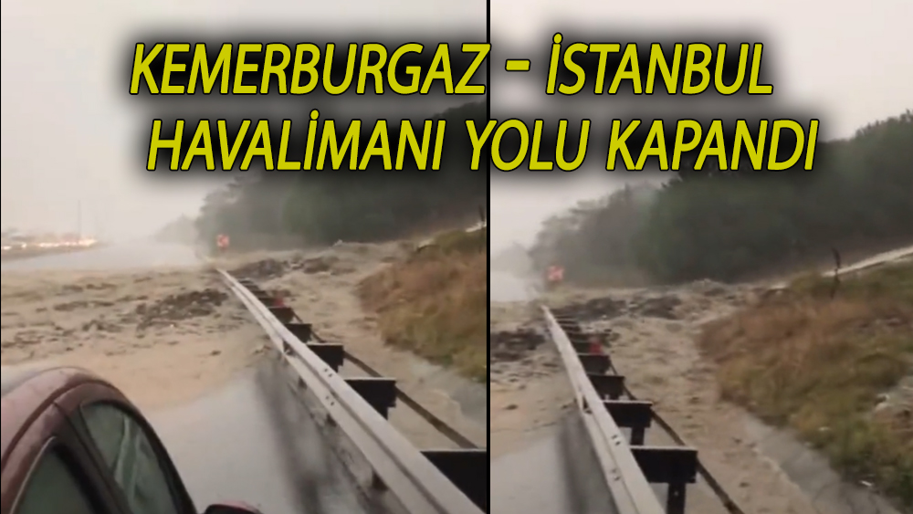 İstanbul Havalimanı yolunda toprak kayması meydana geldi