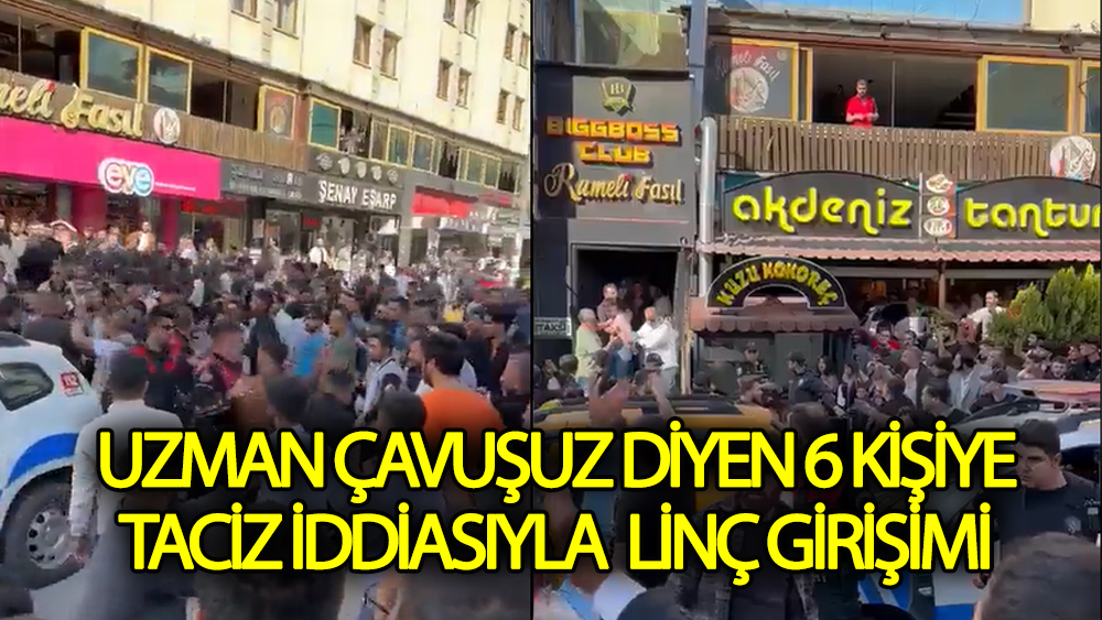 Tacizle suçlanan 6 uzman çavuşa linç girişimi!