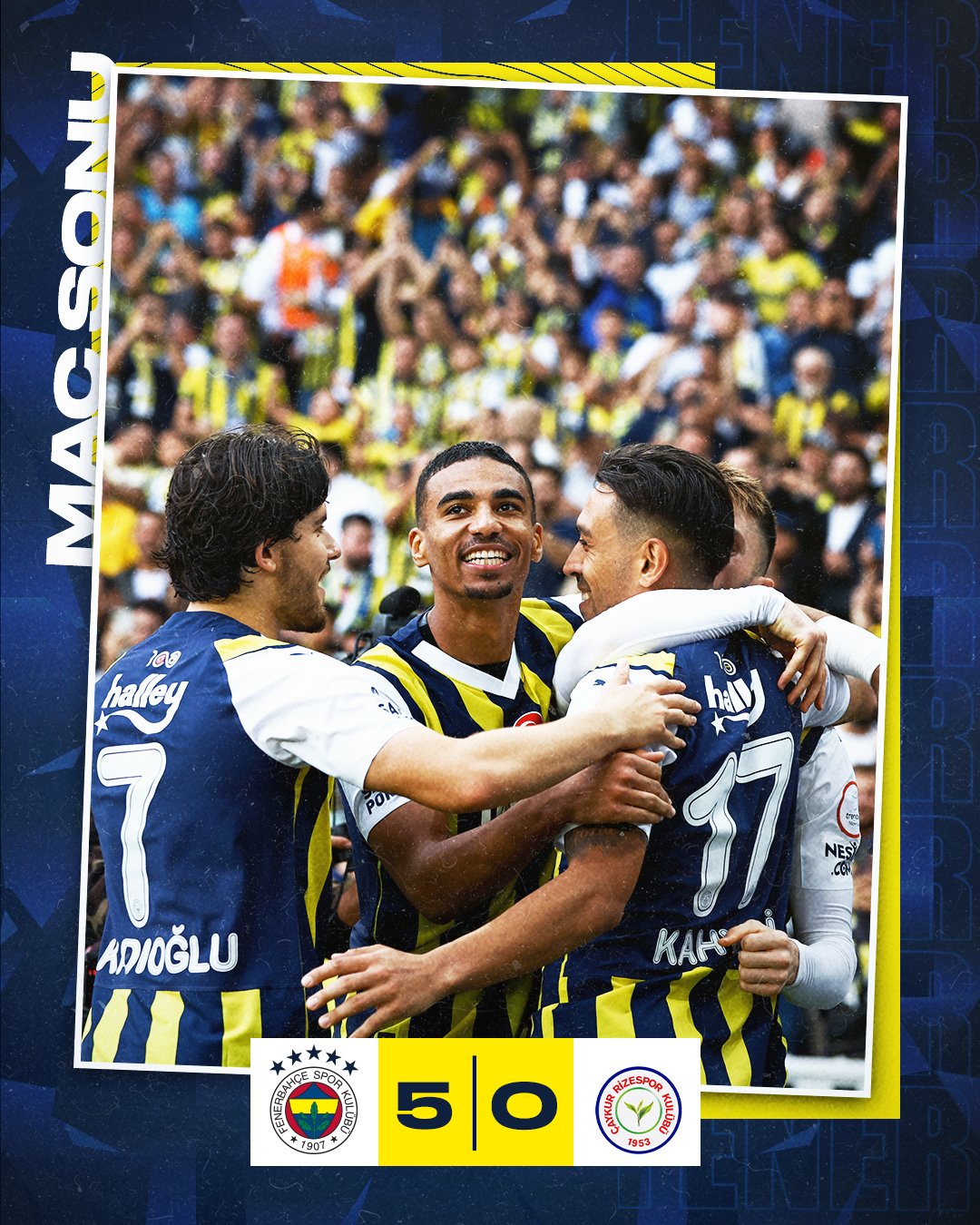Fenerbahçe Çaykur Rizespor Maçı 5-0!
