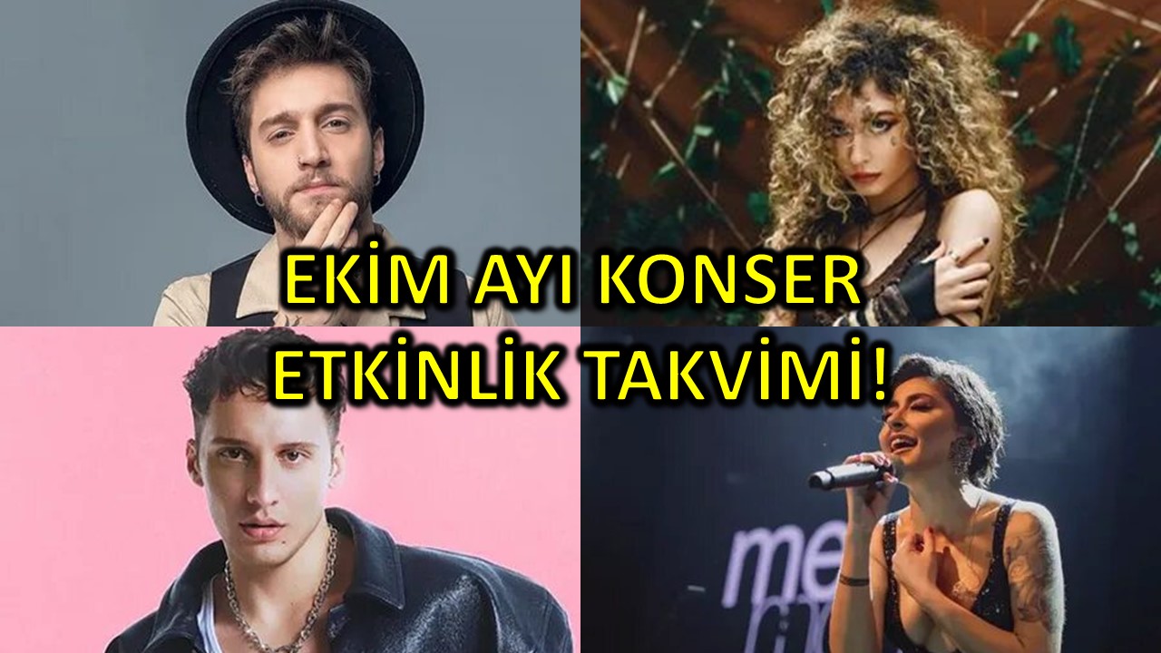 Ekim Ayı Konser Etkinlik Takvimi!