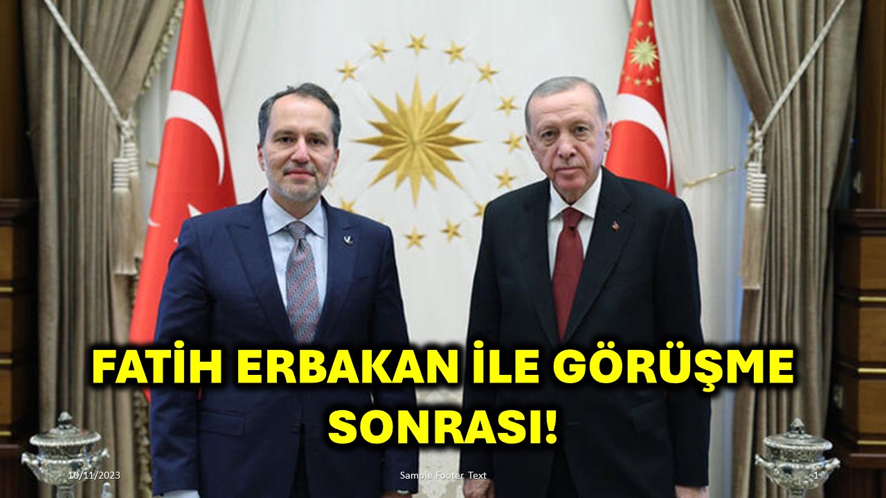 Fatih Erbakan İle Görüşme Sonrası!