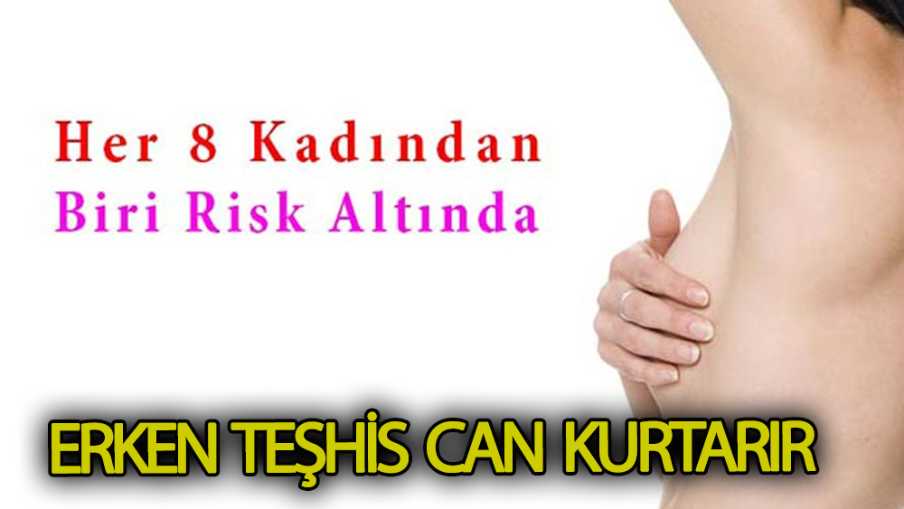 Erken Teşhis can kurtarır!8 kadından biri meme kanseri
