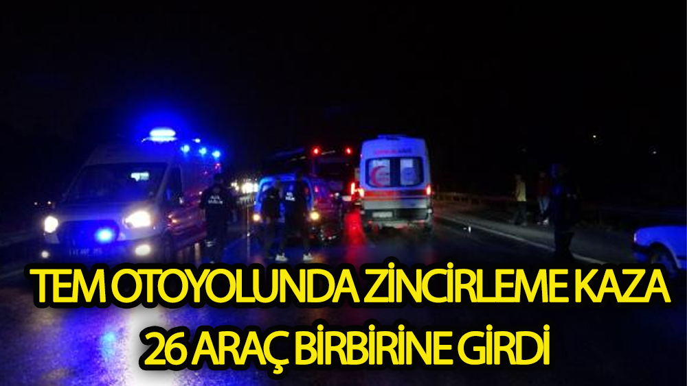 Tankerden yola mazot döküldü! 26 araç birbirine girdi