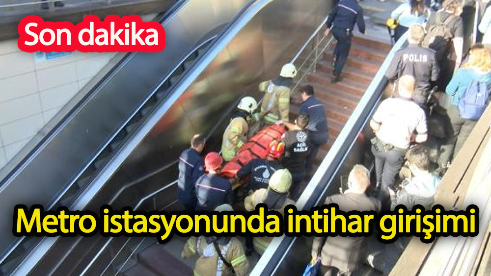Metro istasyonunda intihar girişimi