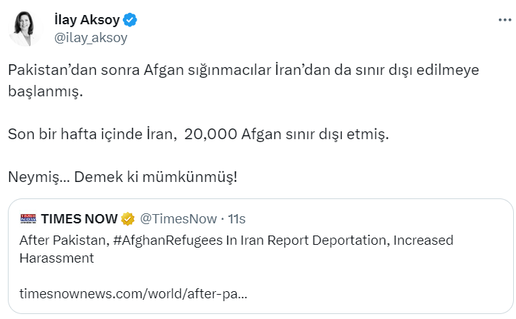 Afgan sığınmacıları bu sefer İran sınır dışı etti!
