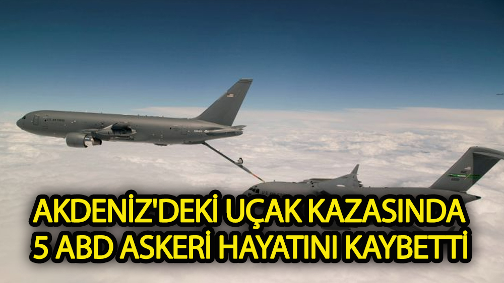 Akdeniz'deki uçak kazasında 5 ABD askeri hayatını kaybetti